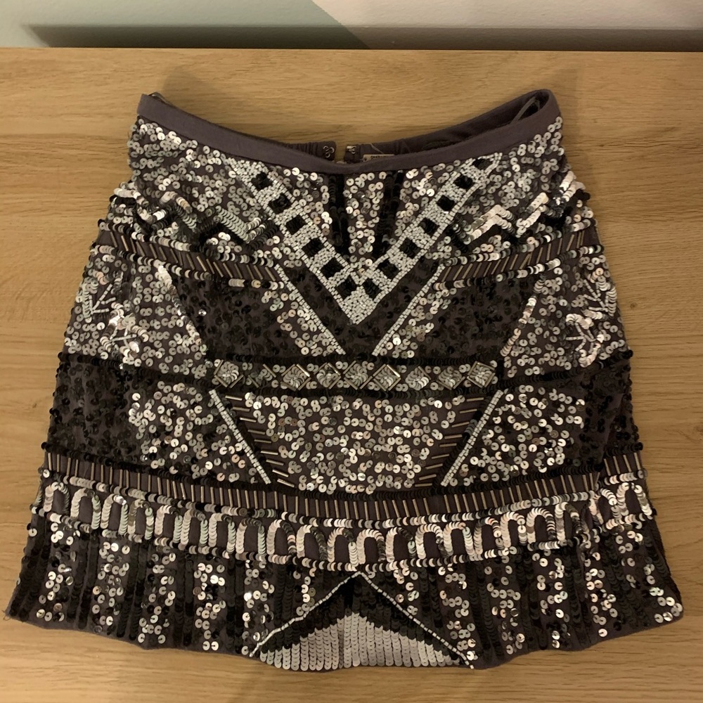 Sequin mini skirt
